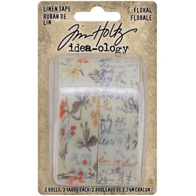 Idea-ology Tim Holtz Linen Tape - Floral